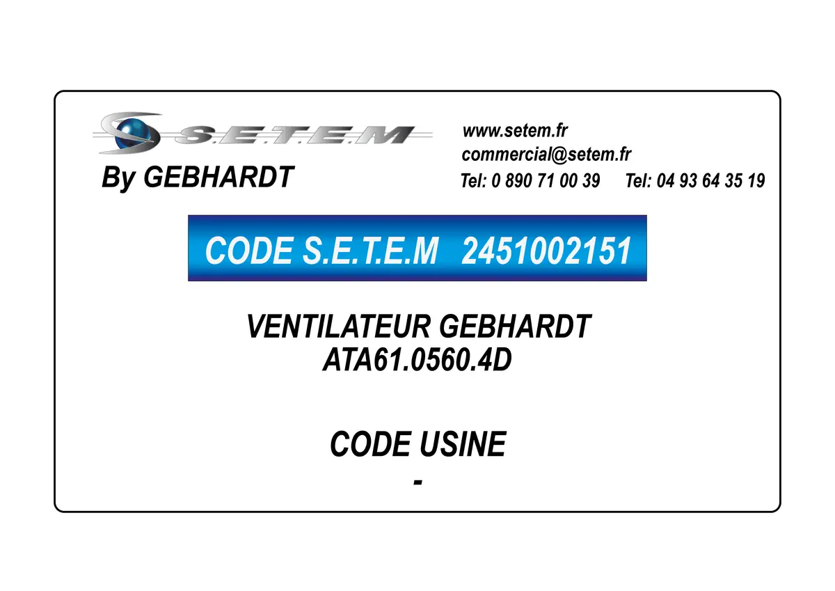 2451002151-VENTILATEUR GEBHARDT ATA61.0560.4D