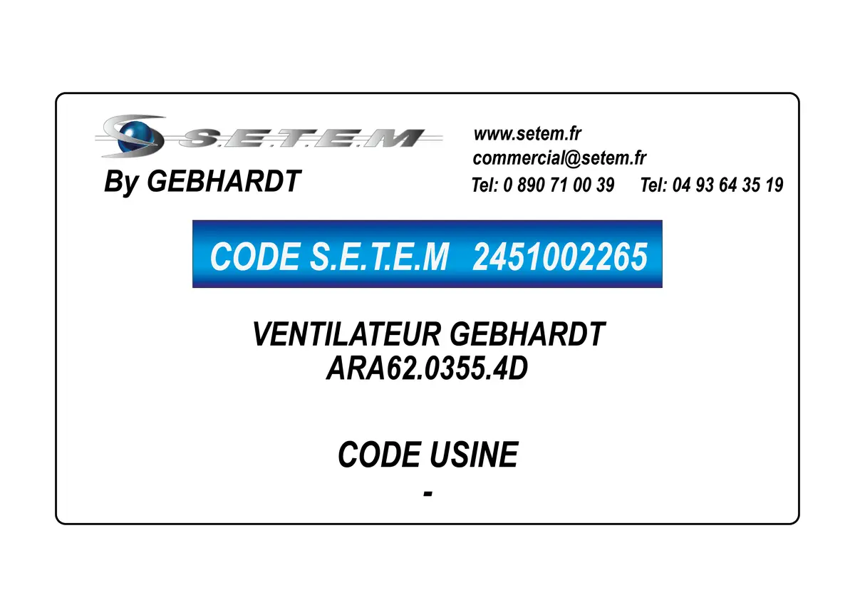 2451002265-VENTILATEUR GEBHARDT ARA62.0355.4D
