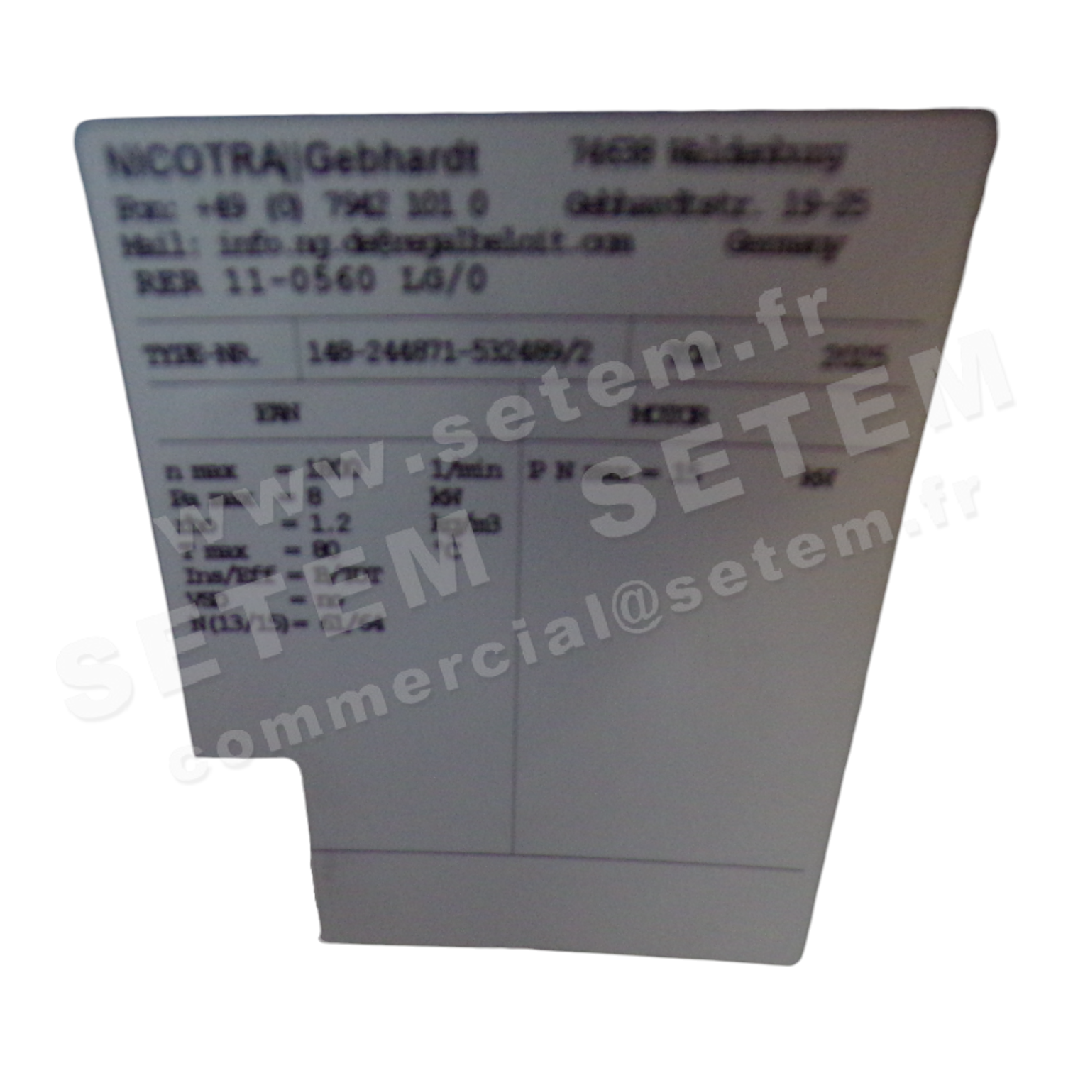 VENTILATEUR RER11-0560 LG 0° 2