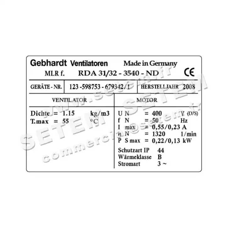 2451009180-MOTOTURBINE GEBHARDT RDA31/32.3540.ND 3
