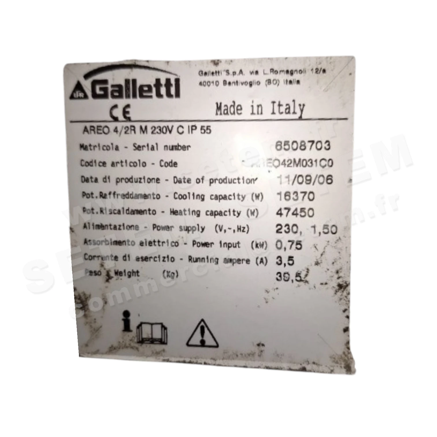 AEROTHERME AREO 4/2R M230V *AREO42M031C0*