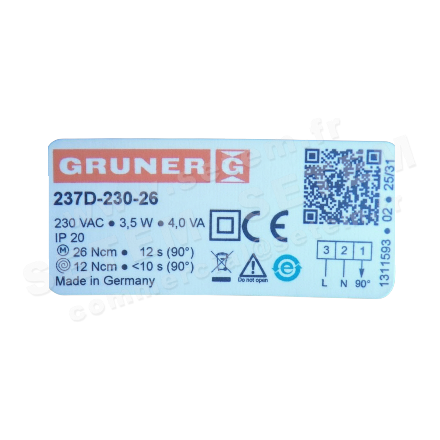 2466501003-SERVOMOTEUR GRUNER 237D-230-26 2