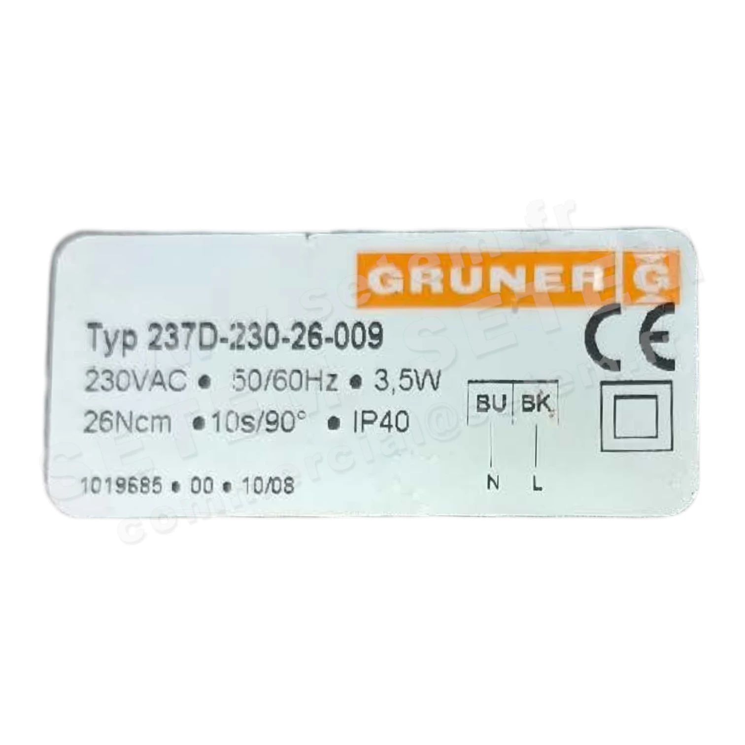 2466501004-SERVOMOTEUR GRUNER 237D-230-26-009 2