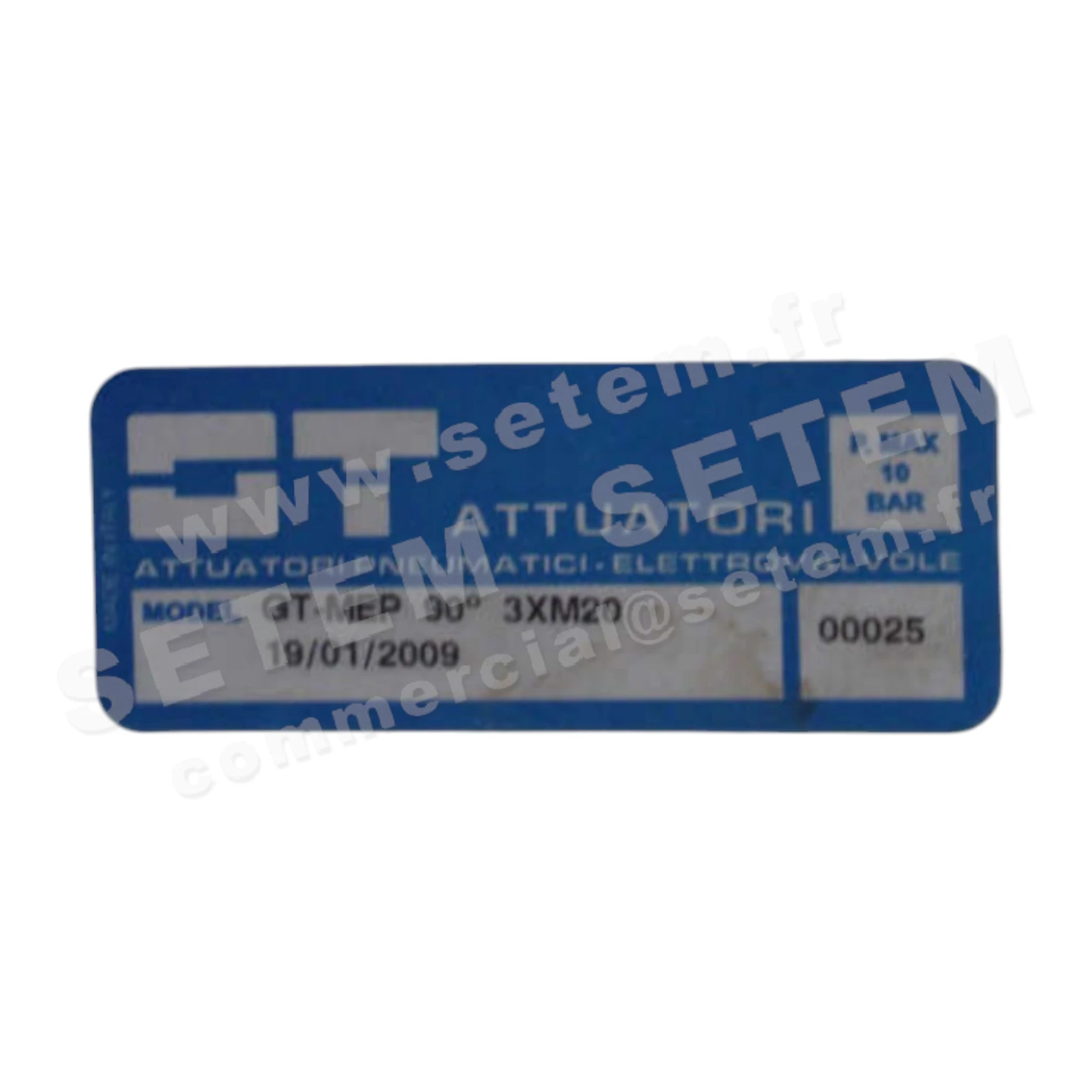 ACTIONNEUR GT-MEP 90° 3XM20