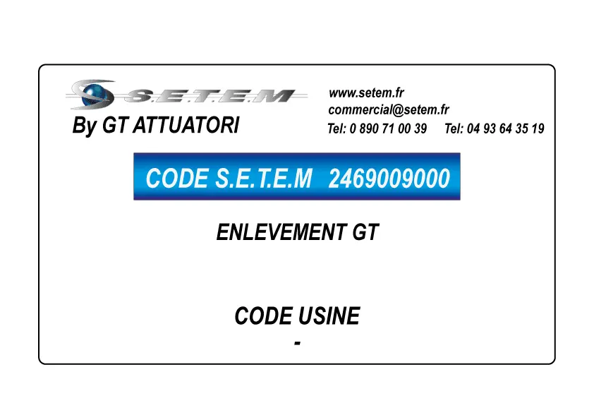 2469009000-ENLEVEMENT GT
