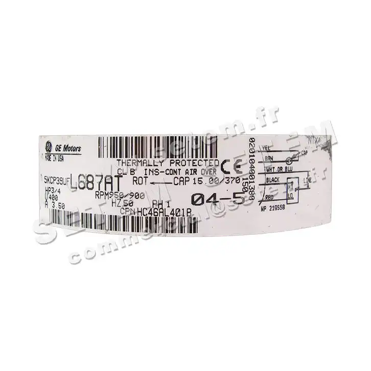 MOTEUR 5KCP39UFL687AT "HC46AL401B" 4