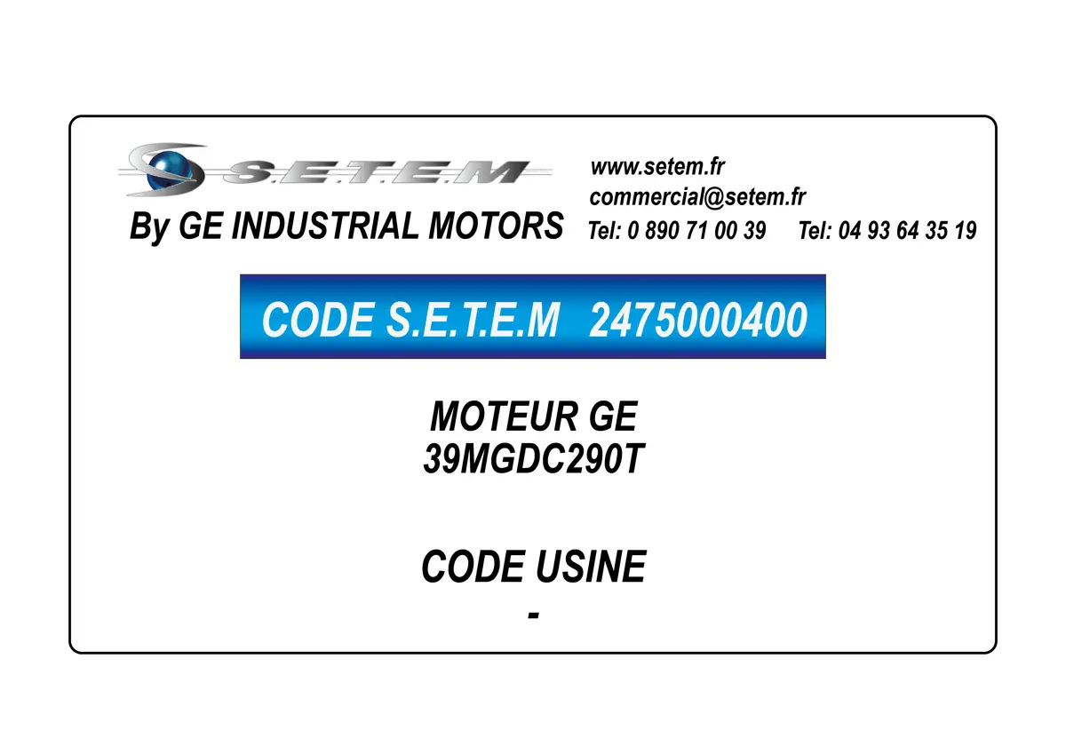 2475000400-MOTEUR GE 39MGDC290T