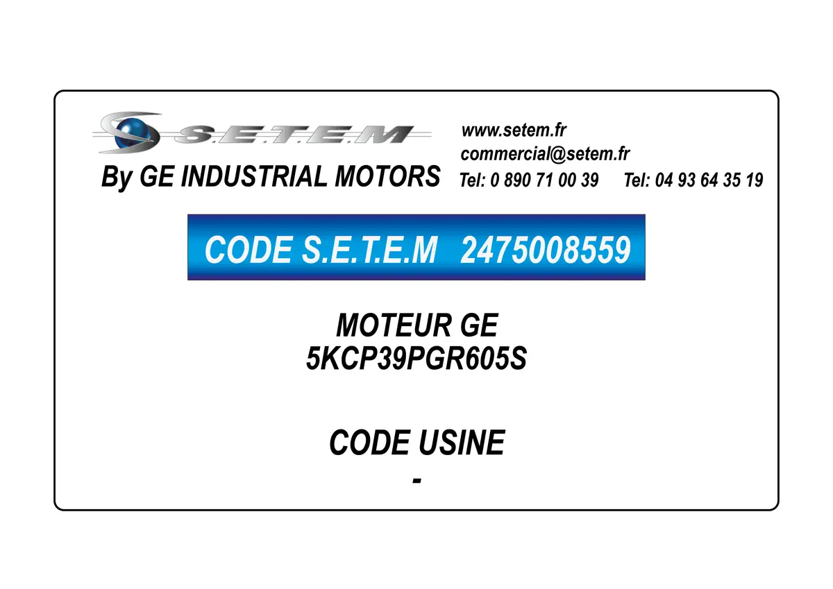 2475008559-MOTEUR GE 5KCP39PGR605S
