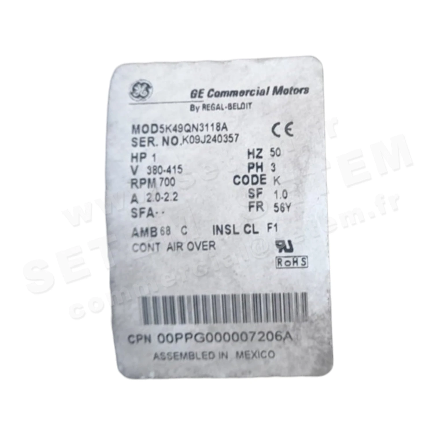 2475008696-MOTEUR GE 5K49QN3118A "OOPPG000007206A"