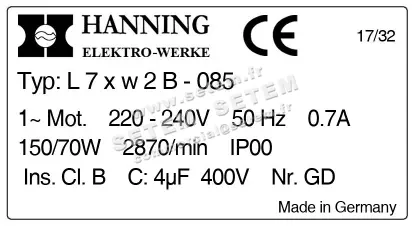 2729000085-MOTEUR HANNING L7XW2B.085 3