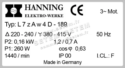 2729000189-MOTEUR HANNING L7ZAW4D.189 3