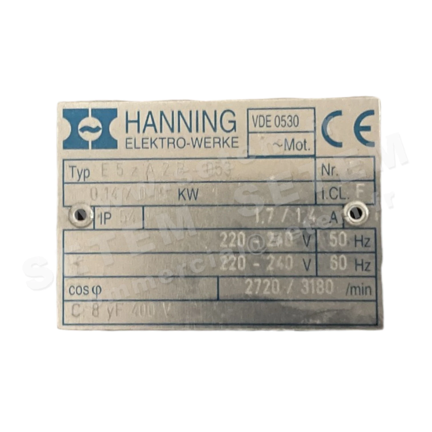 2729002470-MOTEUR HANNING E5ZA2B-053