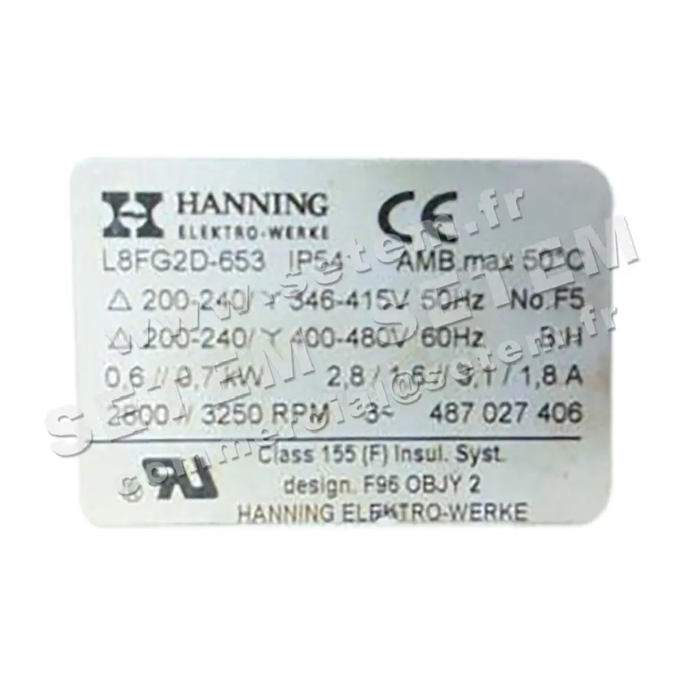 2729005445-MOTEUR HANNING L8FG2D-653 2