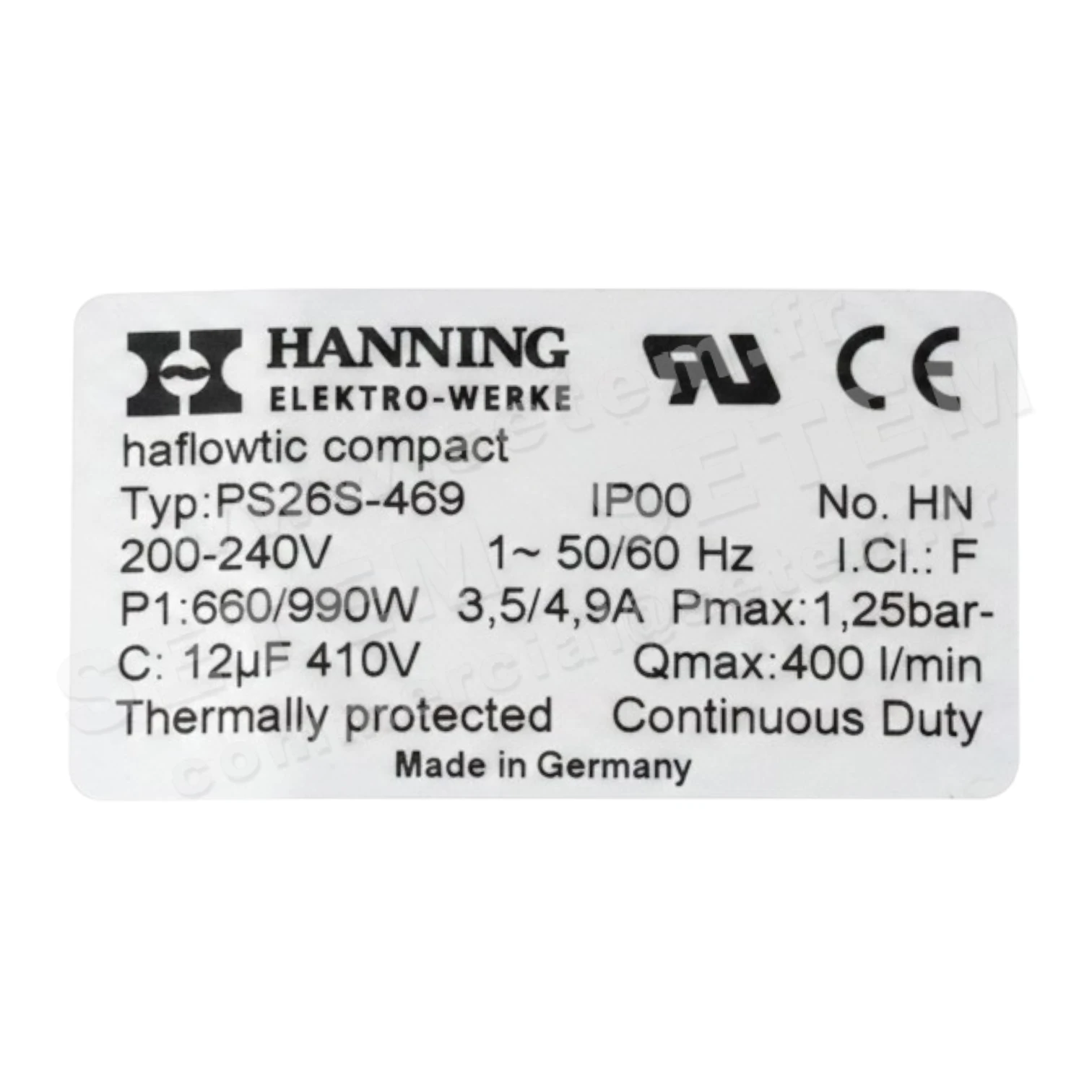 2729006258-VENTILATEUR HANNING PS26S-469 200-240V IP00 2