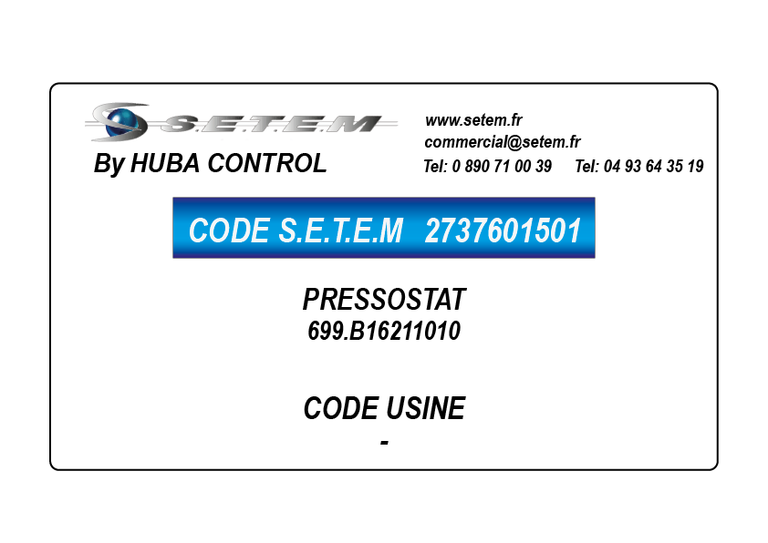 PRESSOSTAT 699.B16211010 3