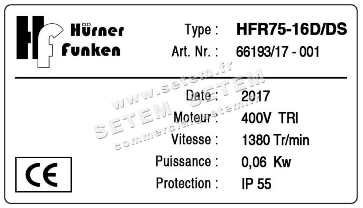 2741000075-VENTILATEUR HURNER HFR75.16D 2