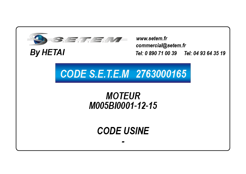 MOTEUR M005BI0001-12-15