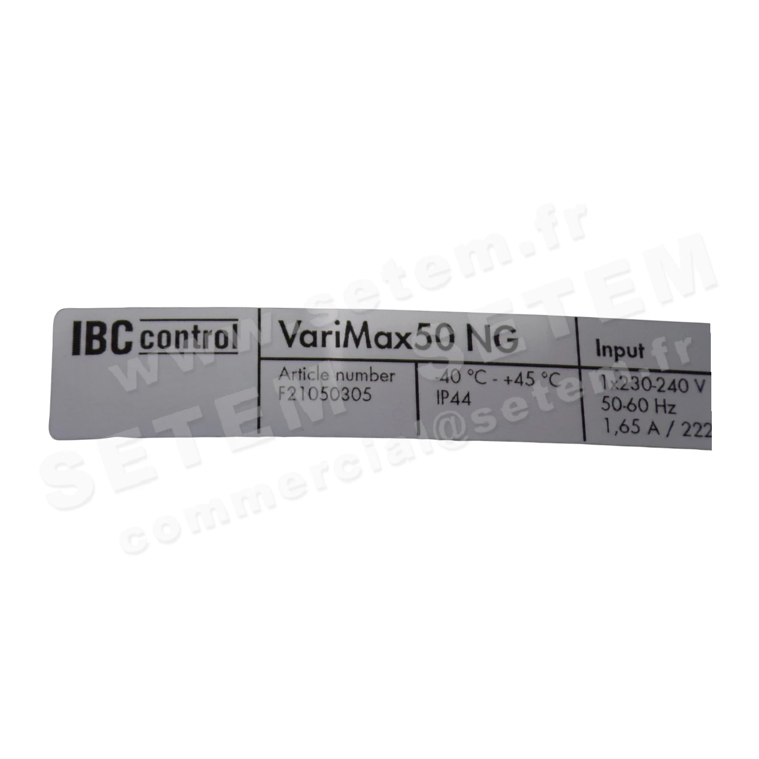 3038500011-BOITIER DE COMMANDE VARIMAX50NG F21050305+DPM863P97-01AW-CB-03.001+1SPA80+1210D14 2
