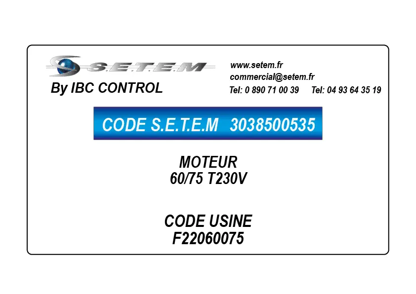 3038500535-MOTEUR 60/75 T230V *F22060075*