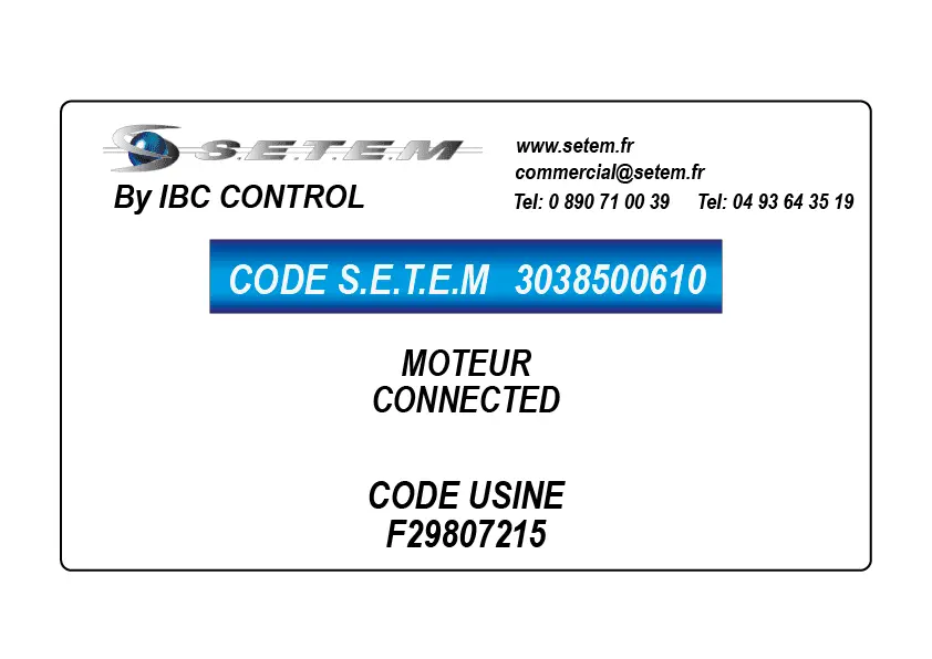 3038500610-MOTEUR CONNECTED *F29807215*