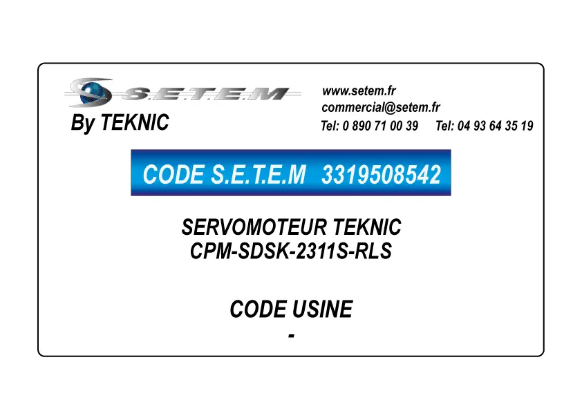 3319508542-SERVOMOTEUR TEKNIC CPM-SDSK-2311S-RLS