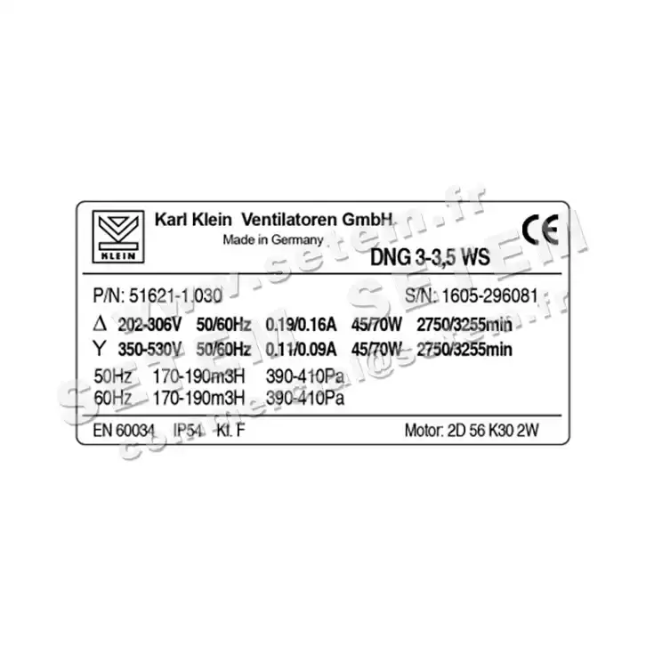 3619000153-VENTILATEUR KARLKLEIN DNG3.3.5WS 2