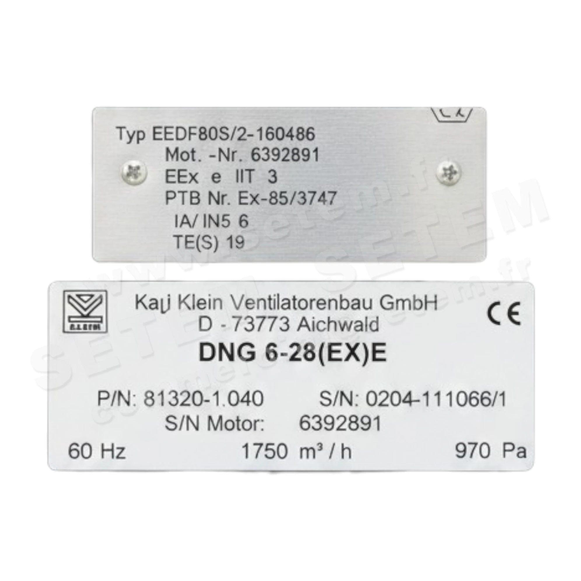 VENTILATEUR DNG6-28(EX)E *81320-1.040*