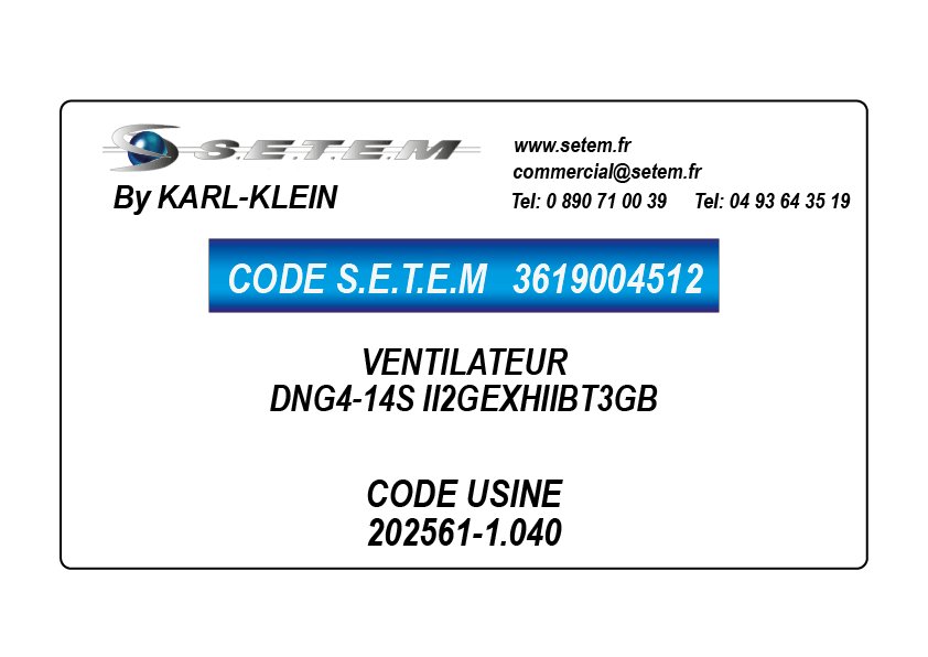 VENTILATEUR DNG4-14S II2GEXHIIBT3GB *202561-1.040*