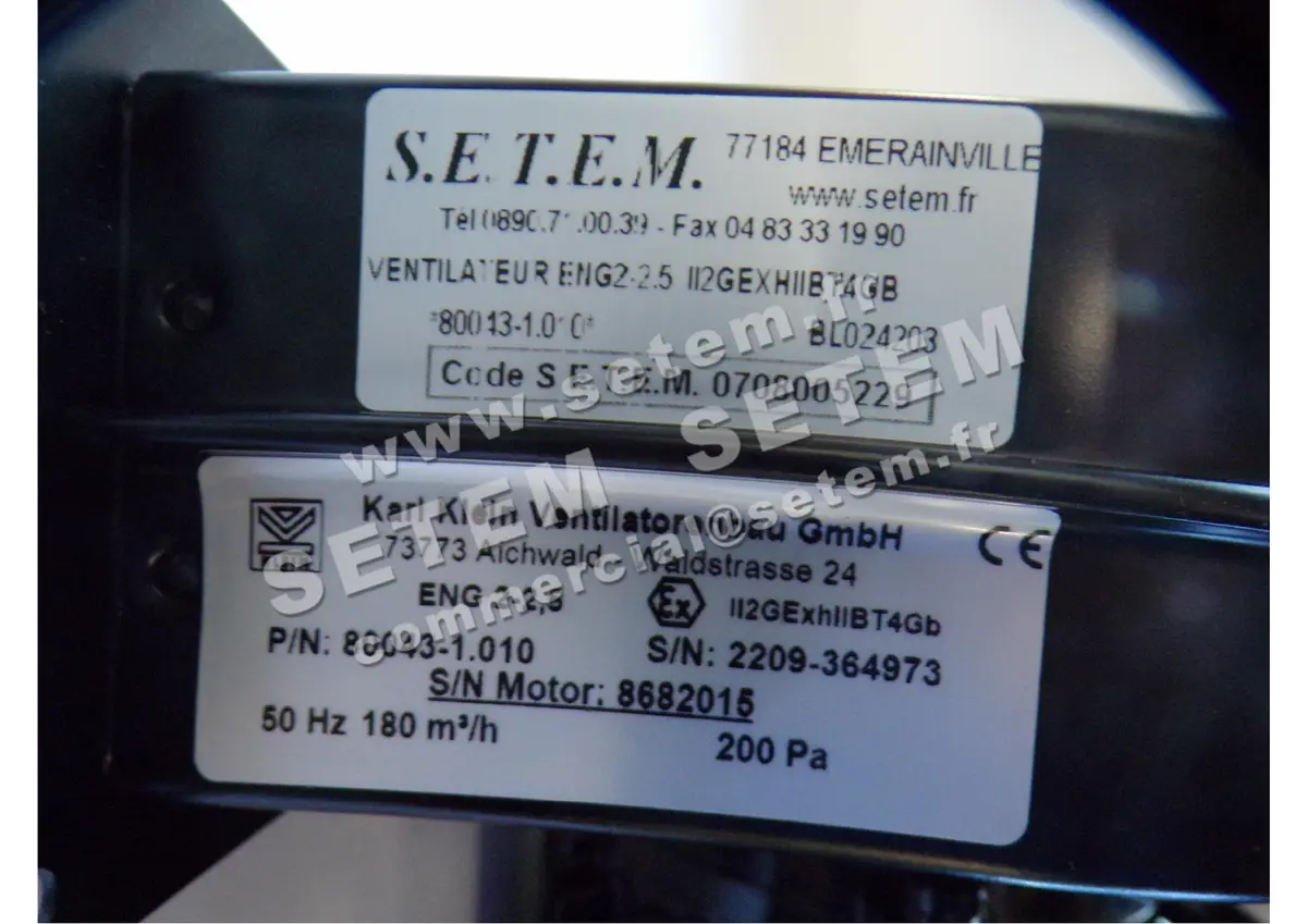 3619005229-VENTILATEUR KARLKLEIN ENG2-2.5 II2GEXHIIBT4GB *80043-1.010* 5