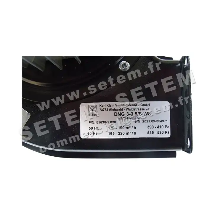 3619005428-VENTILATEUR KARLKLEIN DNG3.3.5/SWS *51630.1.030* 6