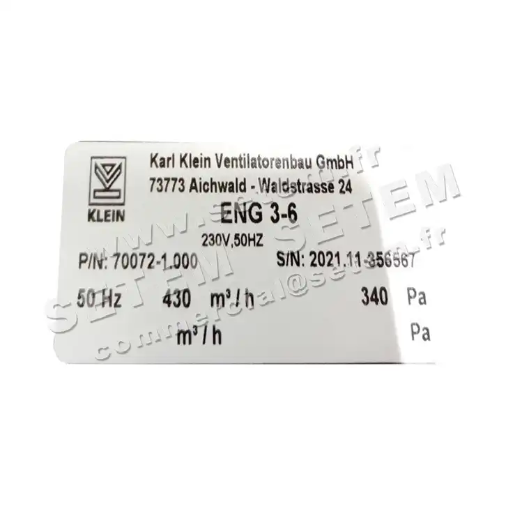 3619008124-VENTILATEUR KARLKLEIN ENG3-6 *70072-1.000* 3