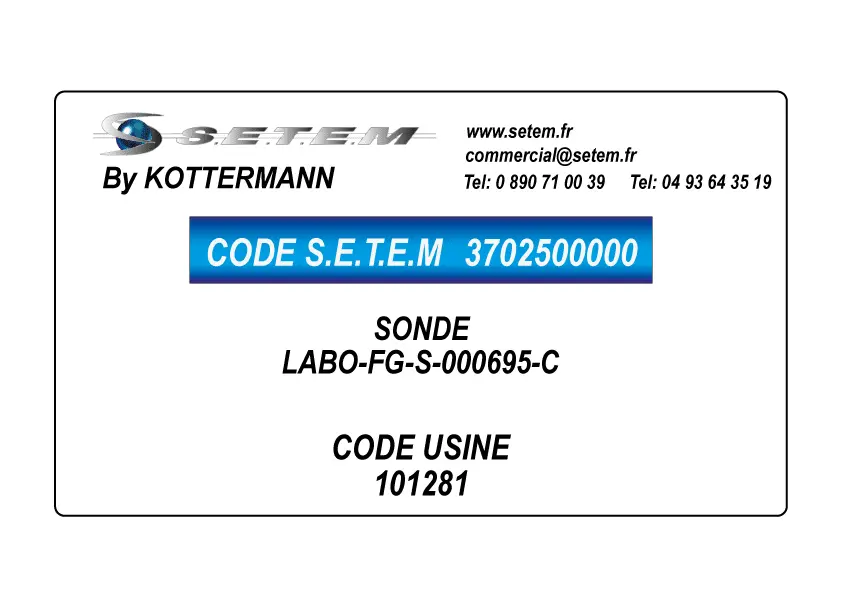 3702500000-SONDE KOTTERMANN LABO-FG-S-000695-C *101281*