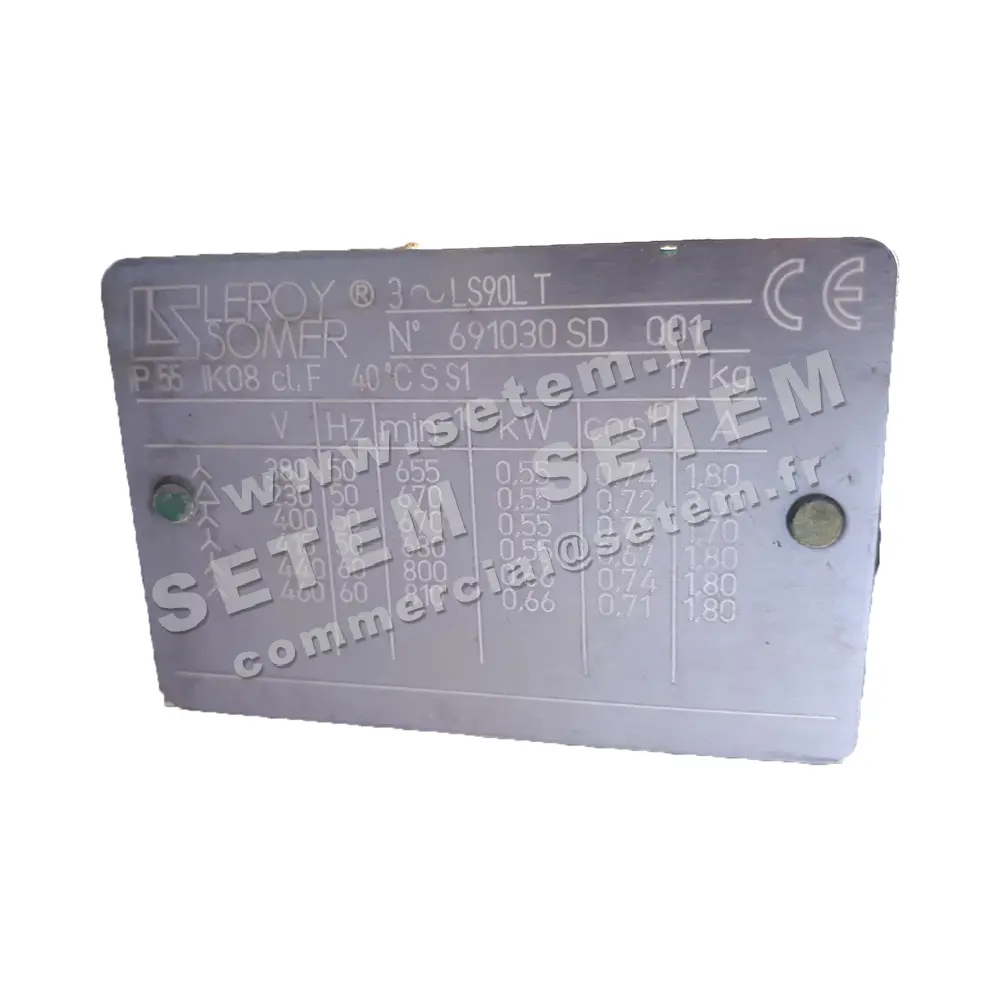 3902000020-MOTEUR LEROYSOMER 0.55KW 8P T230/400V HA90 B5 LS90LT