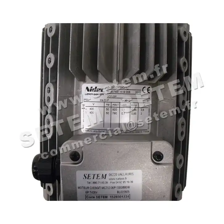 3902001224-MOTEUR LEROYSOMER CM29G/T MC762.06P 1300/880W 6P T400V 4