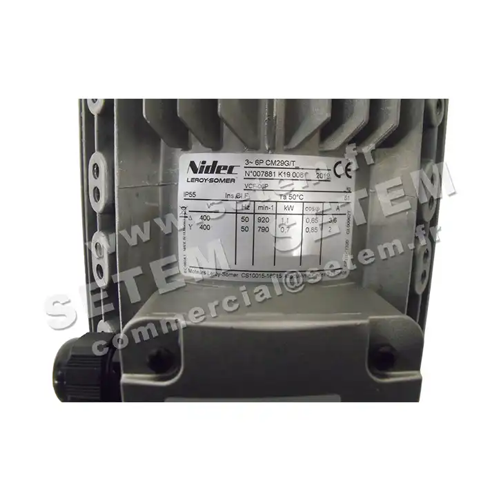 3902001224-MOTEUR LEROYSOMER CM29G/T MC762.06P 1300/880W 6P T400V 6