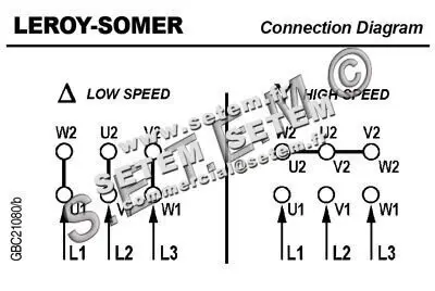 3902002005-MOTEUR LEROYSOMER CM29G/T 900/450/120W 700/600/300T "DK12AB033EE" 3