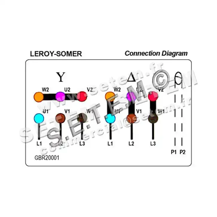 3902009526-MOTEUR LEROYSOMER CM29/T 550W 6P T230/400V 3
