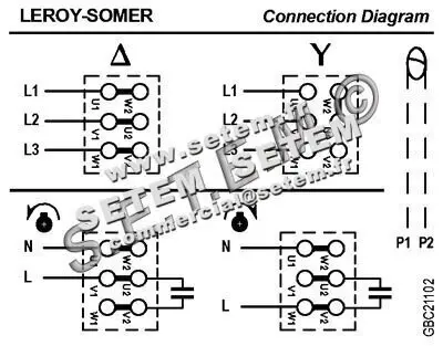 3902009538-MOTEUR LEROYSOMER CF22TP/T 550W 4P T230/400V 3
