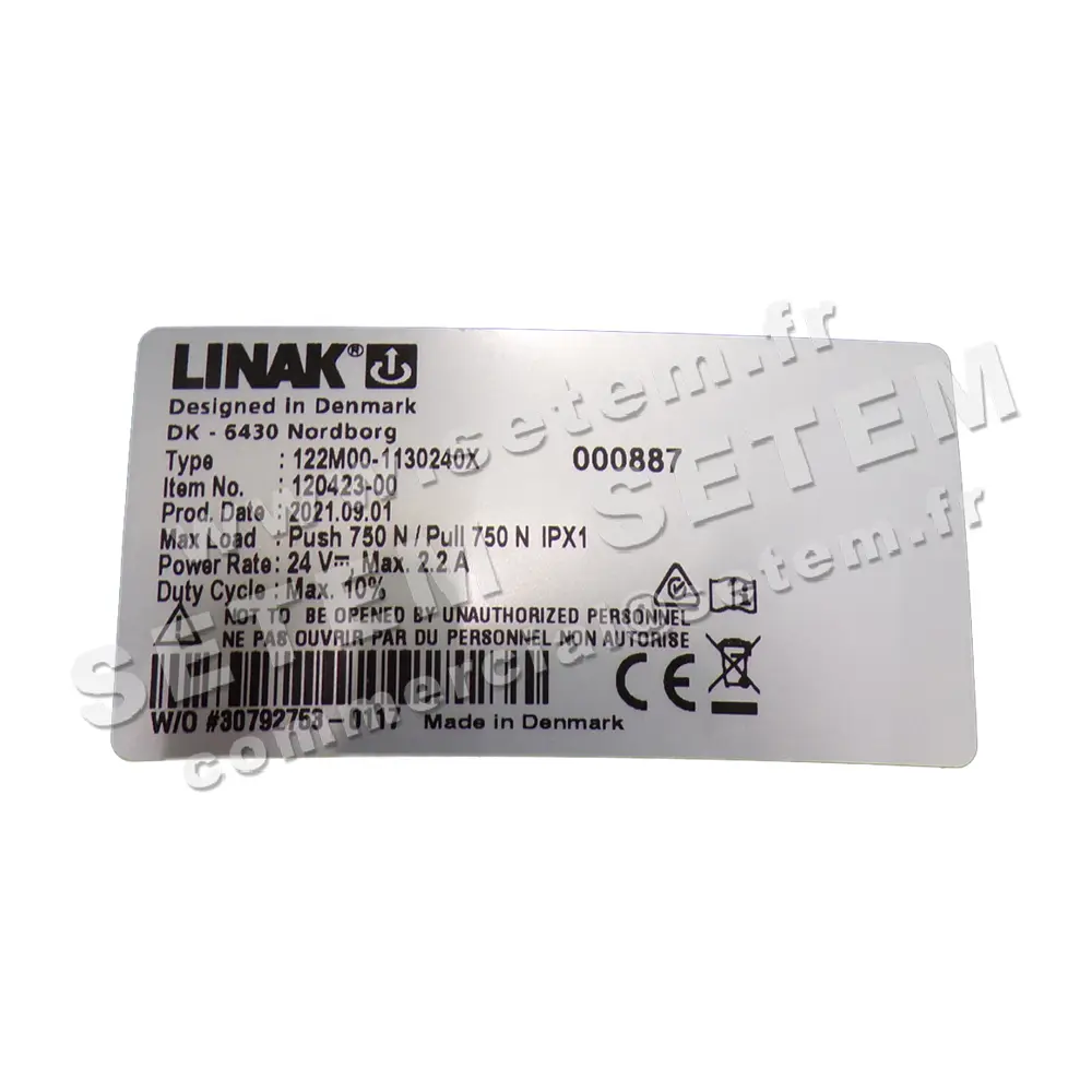 3927503652-VERIN LINAK 122M00-1130240X *120423-00* 2