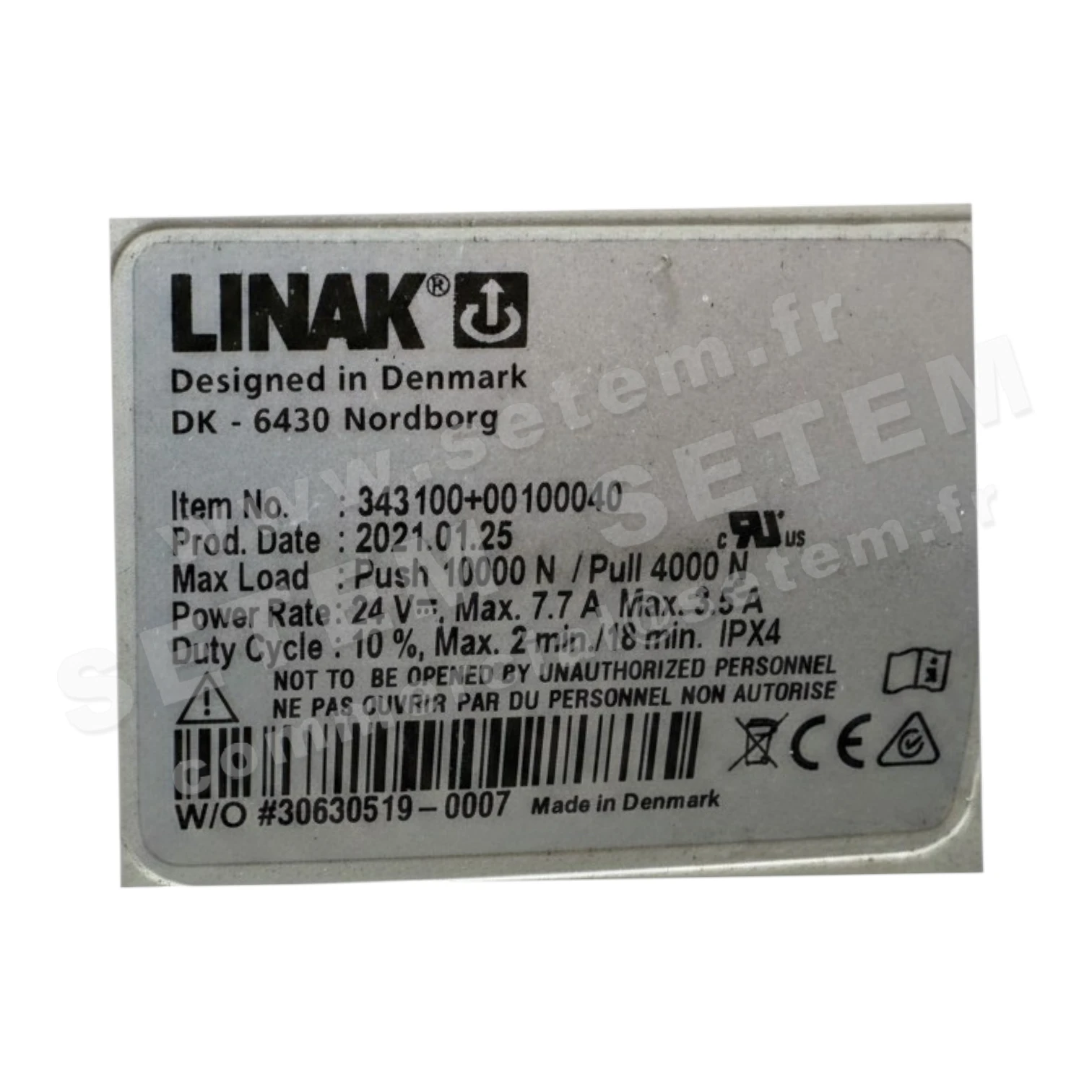 ACTIONNEUR 343100+00100040