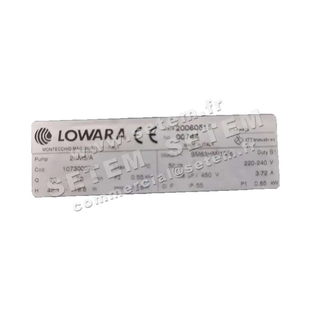 3928506589-POMPE LOWARA 2HM5/A SM63HM/1055 *107300020* 2