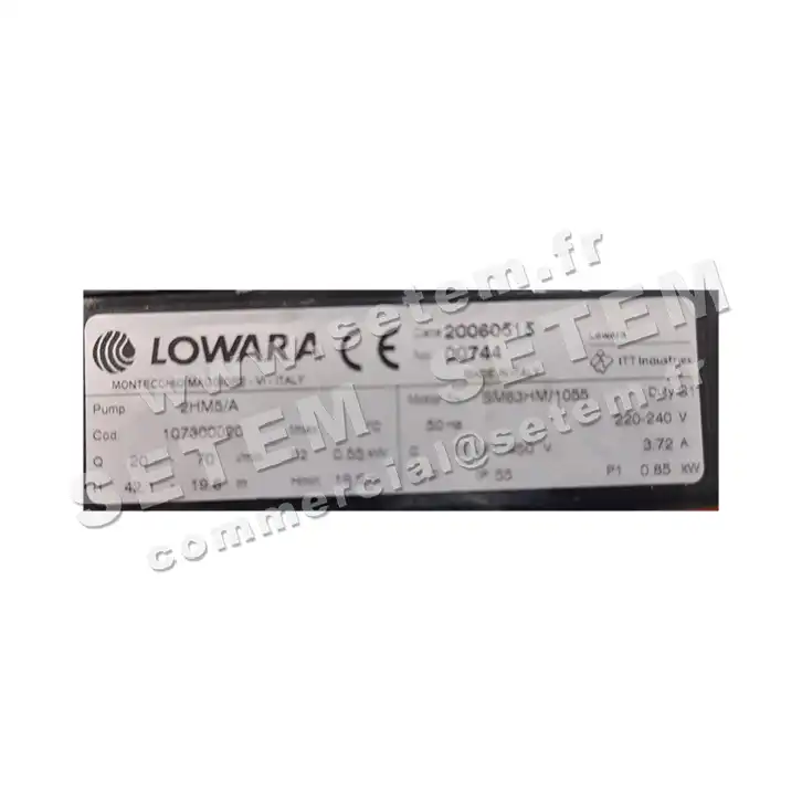 3928506589-POMPE LOWARA 2HM5/A SM63HM/1055 *107300020*