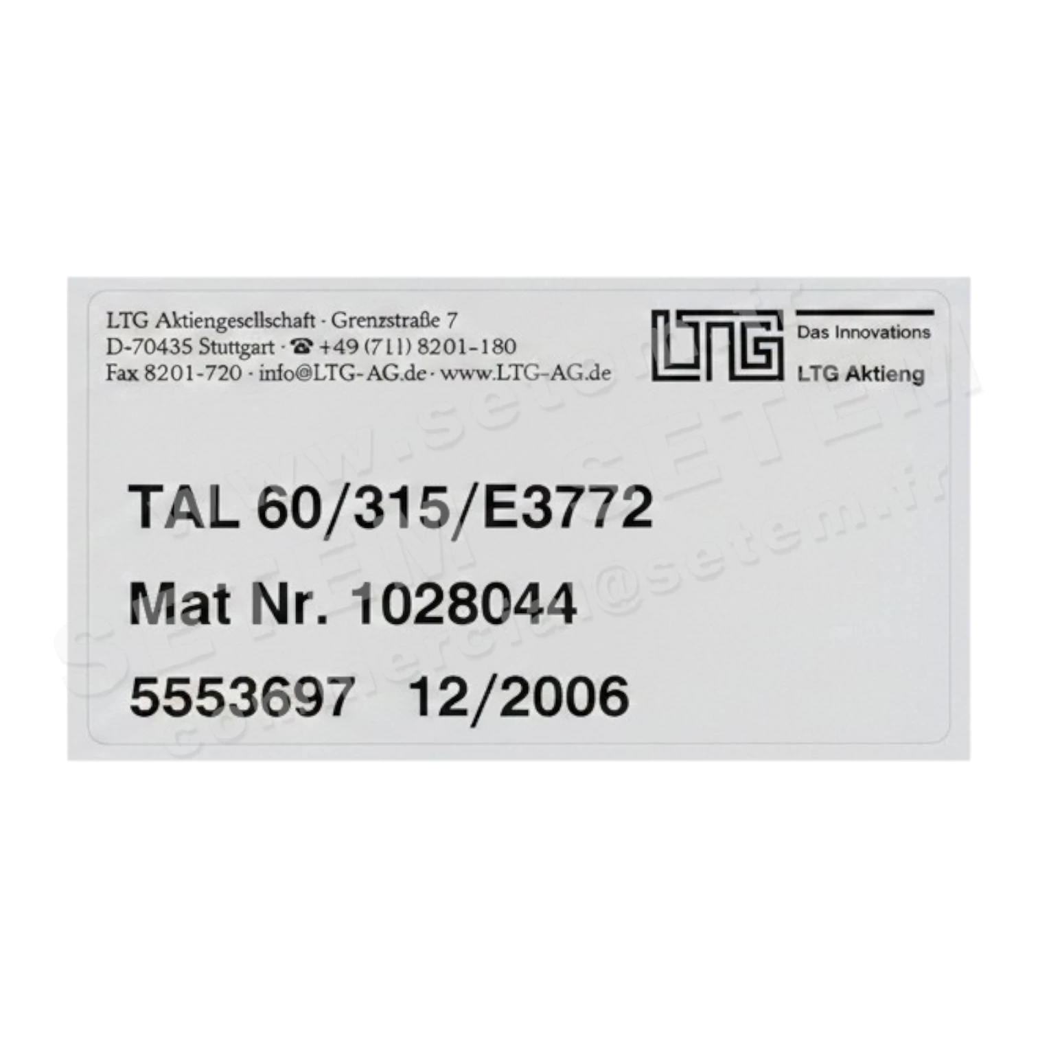 VENTILATEUR TAL60/315/E3772