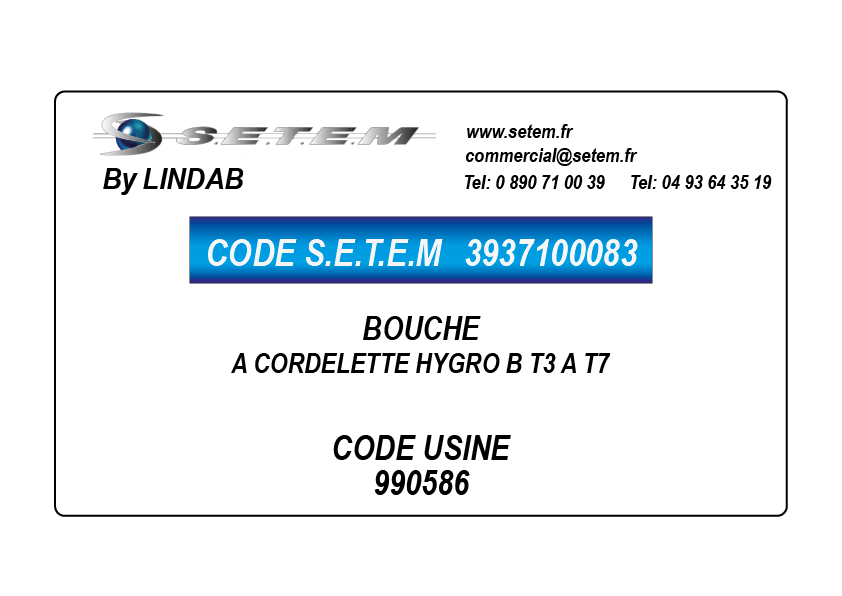 BOUCHE A PILES LR03 HYGRO B T3 A T7 *990587*
