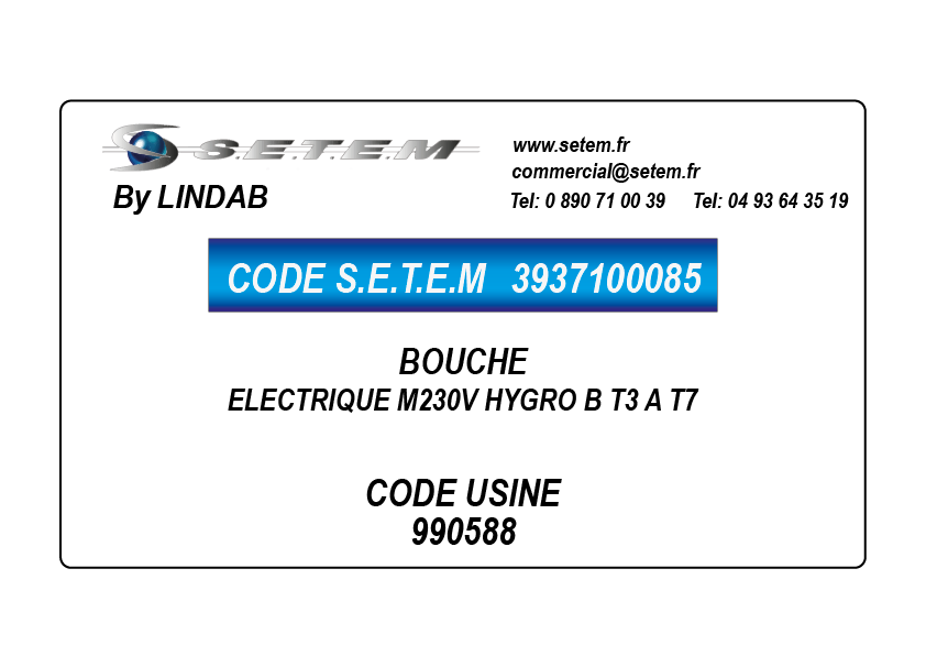 BOUCHE CUISINE A CORDELETTE /WC A PILES LR03 HYGRO B T3 A T7 *990589*