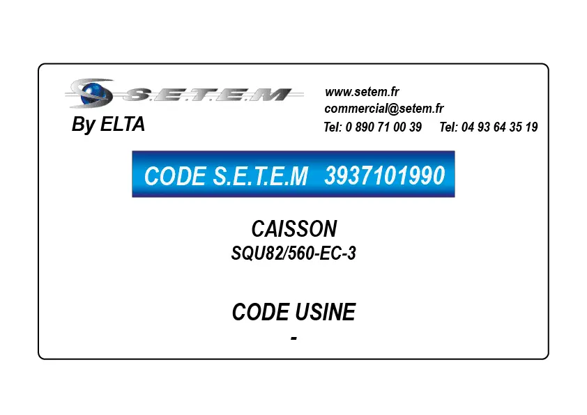 3937101990-CAISSON SQU82/560-EC-3