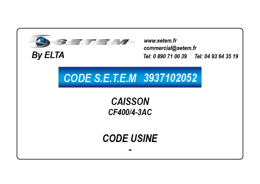 3937102052-CAISSON CF400/4-3AC