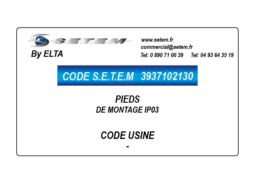 3937102130-PIEDS DE MONTAGE IP03