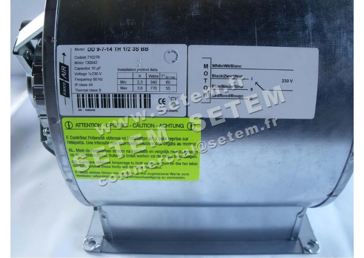 3938000004-VENTILATEUR LEMMENS DD9.7.14TH.1/2.3SBB *710276* 2