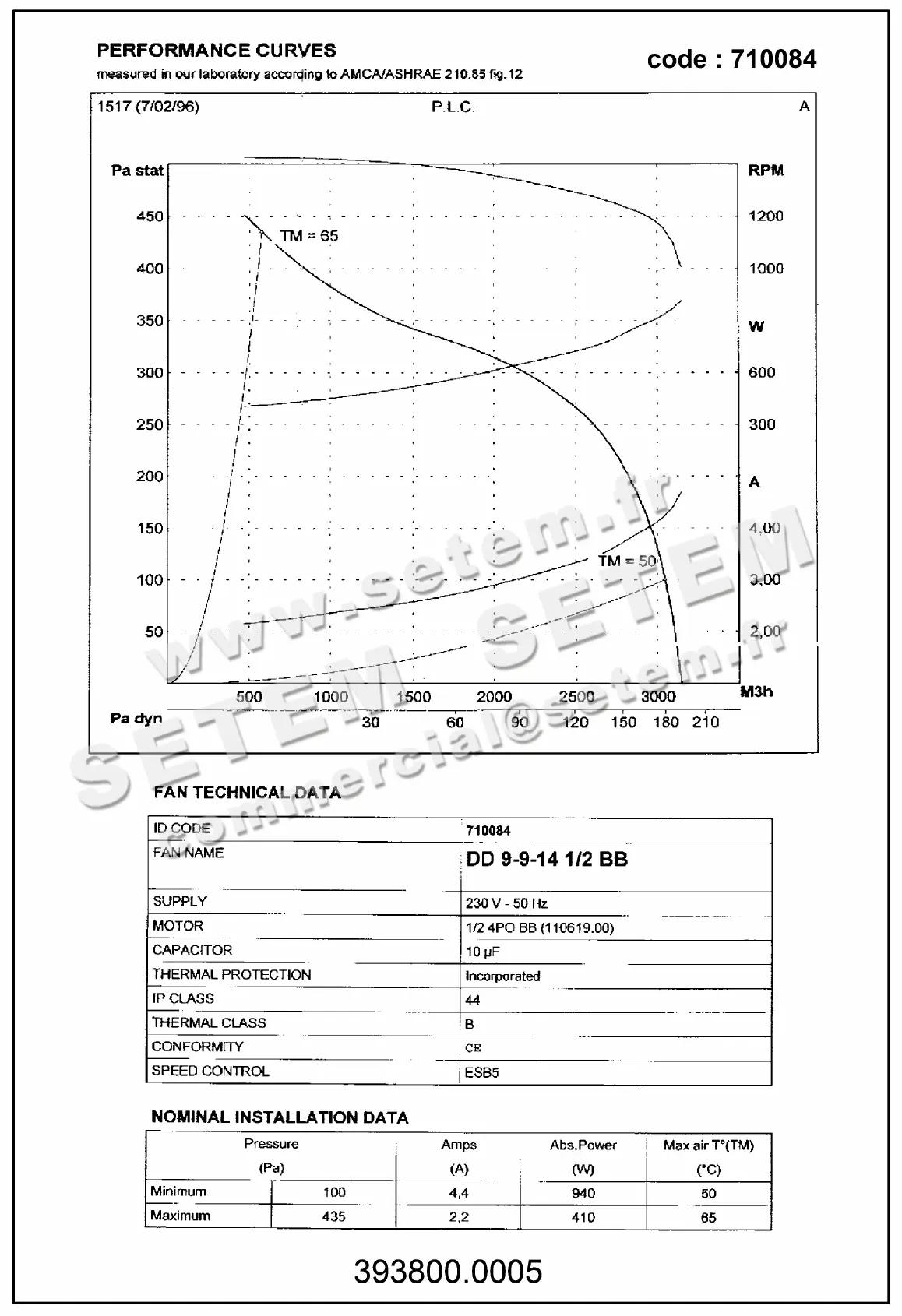 3938000005-VENTILATEUR LEMMENS DD9.9.14.1/2.BB 130002 +BR *710084* 3